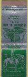 Matchbook Cover - Robert E Lee Hotel Lexington VA