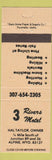 Matchbook Cover - 3 Rivers Motel Alpine WY PEACH