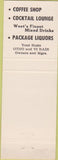Matchbook Cover - Conchas Hotel Tucumcari NM Yellow