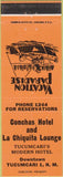 Matchbook Cover - Conchas Hotel Tucumcari NM Orange