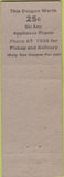 Matchbook Cover - JL Tucker Vacuum Service Omaha NE POOR