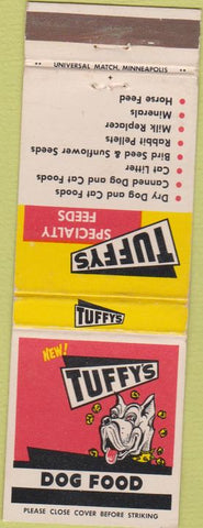 Matchbook Cover - Tuffy's Feed dog food Perham MN