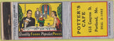 Matchbook Cover - Potter's Cafe Portland ME