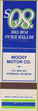Matchbook Cover - Moody Ford Niobrara NE