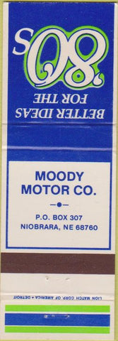 Matchbook Cover - Moody Ford Niobrara NE