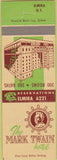 Matchbook Cover - Mark Twain Hotel Elmira NY