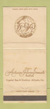 Matchbook Cover - Atlanta Internationale Hotel GA WORN 30 Strike