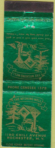 Matchbook Cover - The Wishing Well Rochester NY
