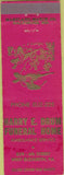 Matchbook Cover - Harry Drum Funeral Home West Elizabeth PA