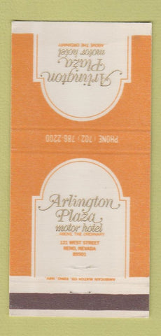 Matchbook Cover - Arlington Plaza Motor Hotel Reno NV 30 Strike