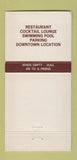 Matchbook Cover - Arlington Plaza Motor Hotel Reno NV 30 Strike