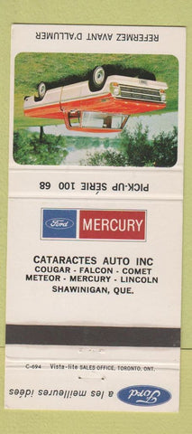 Matchbook Cover - 1968 Ford Pickup Shawinigan QC 30 Strike