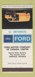 Matchbook Cover - 1972 Ford Econoline Van Oakville ON 30 Strike