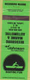 Matchbook Cover - Johnson Boat Motors LaValle WI
