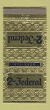 Matchbook Cover - 2nd Federal Savings and Loan Pittsburgh PA 30 Strike