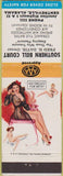 Matchbook Cover - Southern Bell Court Centreville AL pinup