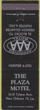 Matchbook Cover - Plaza Motel French Quarter New Orleans LA