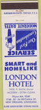 Matchbook Cover - London Hotel New Orleans LA