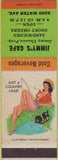 Matchbook Cover - Jimmy's Cafe Selma AL pinup