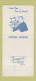 Matchbook Cover - 1st National Bank Ladoga Wingate IN 30 Strike