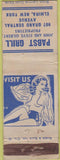 Matchbook Cover - Pabst Grill Elmira NY girlie WORN