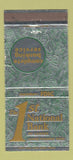 Matchbook Cover - 1st National Bank Lander WY 30 Strike