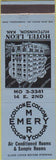 Matchbook Cover - Hotel Leon Hutchinson KS blue