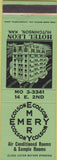 Matchbook Cover - Hotel Leon Hutchinson KS green