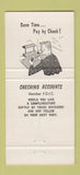 Matchbook Cover - 1st National Bank Beaver Dam WI 30 Strike