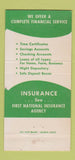 Matchbook Cover - 1st National Bank Elbow Lake MN 30 Strike