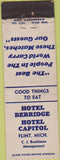 Matchbook Cover - Hotel Berridge Flint MI