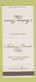 Matchbook Cover - Archway Oceanic Villas Miami Beach FL 30 Strike