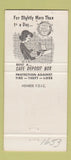 Matchbook Cover - 1st National Bank Hartford WI 30 Strike