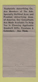 Matchbook Cover - 1951 Calendars Advertising San Francisco CA 30 Strike