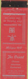 Matchbook Cover - The Orient Chinese Restaurant Washington DC