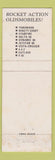 Matchbook Cover - 1966 Oldsmobile Freeland Chevrolet Folwer IN