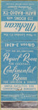 Matchbook Cover - Mohican Hotel New London CT WORN