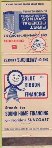 Matchbook Cover - First Federal Savings  and  Loan St Petersburg FL