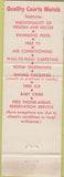 Matchbook Cover - Reef Beach Motel Daytona Beach FL