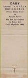 Matchbook Cover - Wing's Chinese Restaurant Washington DC CREASE