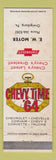 Matchbook Cover - 1964 Chevrolet EW Moyer Orwigsburg PA STAINED