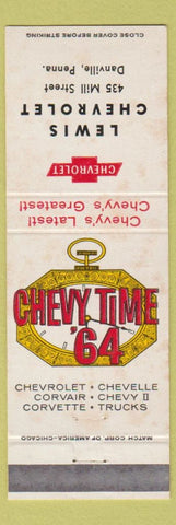 Matchbook Cover - 1964 Chevrolet Danville PA WEAR