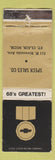 Matchbook Cover - 1968 Chevrolet Speck St Clair MI WORN CREASES