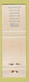 Matchbook Cover - 1967 Chevrolet Claude Stauffer Nuremberg PA