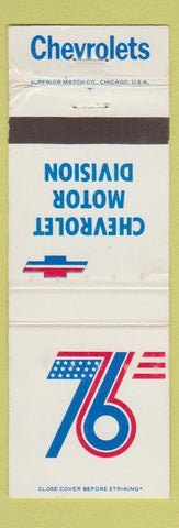 Matchbook Cover - 1976 Chevrolet Motor Division WORN