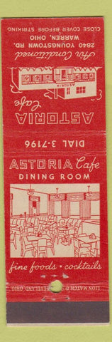 Matchbook Cover - Astoria Cafe Warren OH
