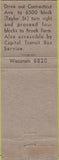 Matchbook Cover - Brookfarm Restaurant Chevy Chase MD