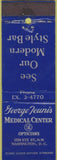 Matchbook Cover - Opticians Medical Center Washington DC Glasses