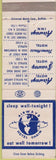 Matchbook Cover - Airways Hotel Chains Buffalo NY Syracuse