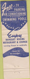 Matchbook Cover - Airways Hotel Chains Buffalo NY Syracuse